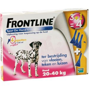 Frontline spot on dog L 4 Pipet. 20-40 kg