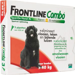Frontline COMBO Dog XL 3 pip. Verpakking: 1 st., 40-60 kg
